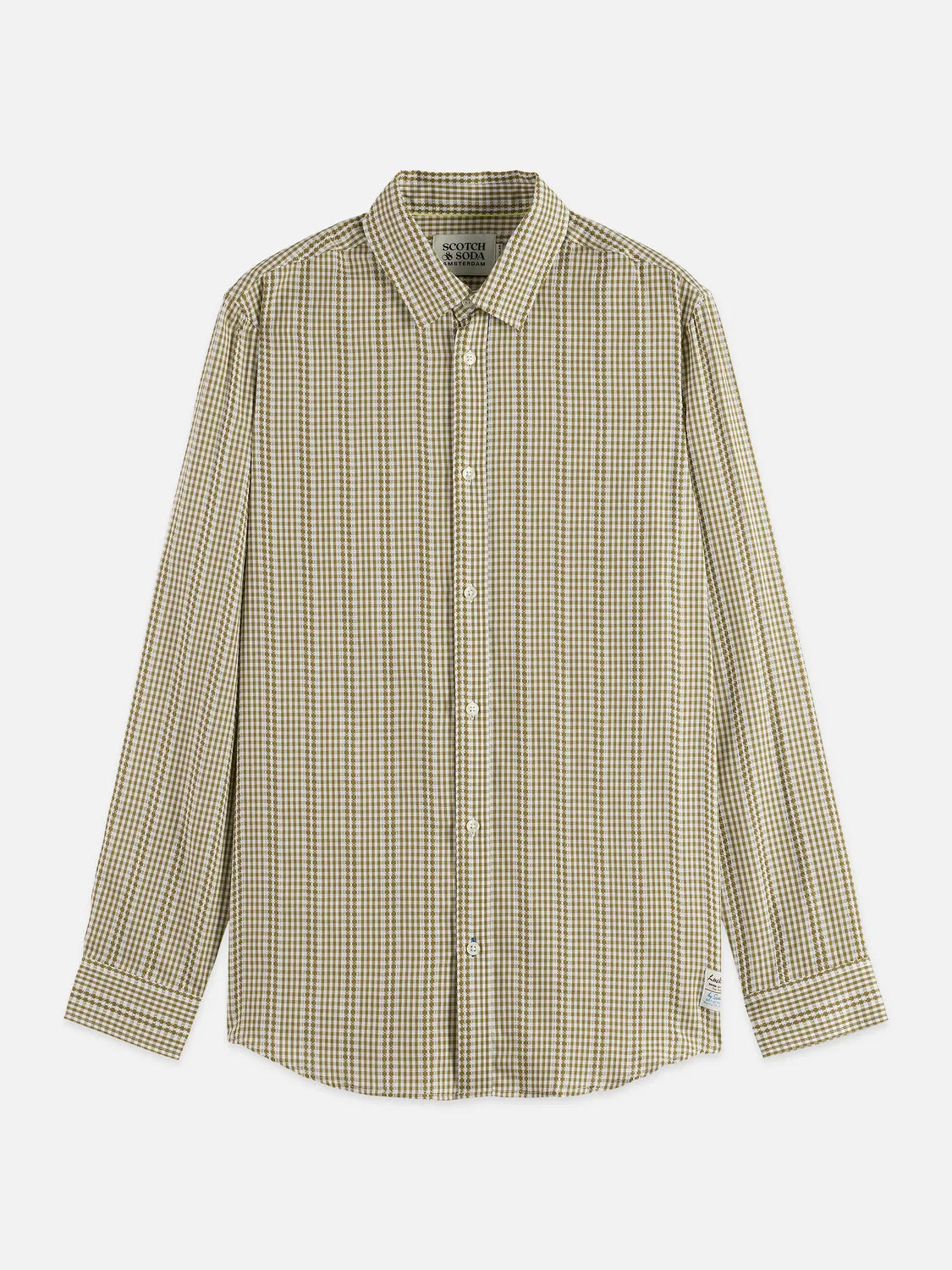 Microcheck Cotton Poplin Shirt