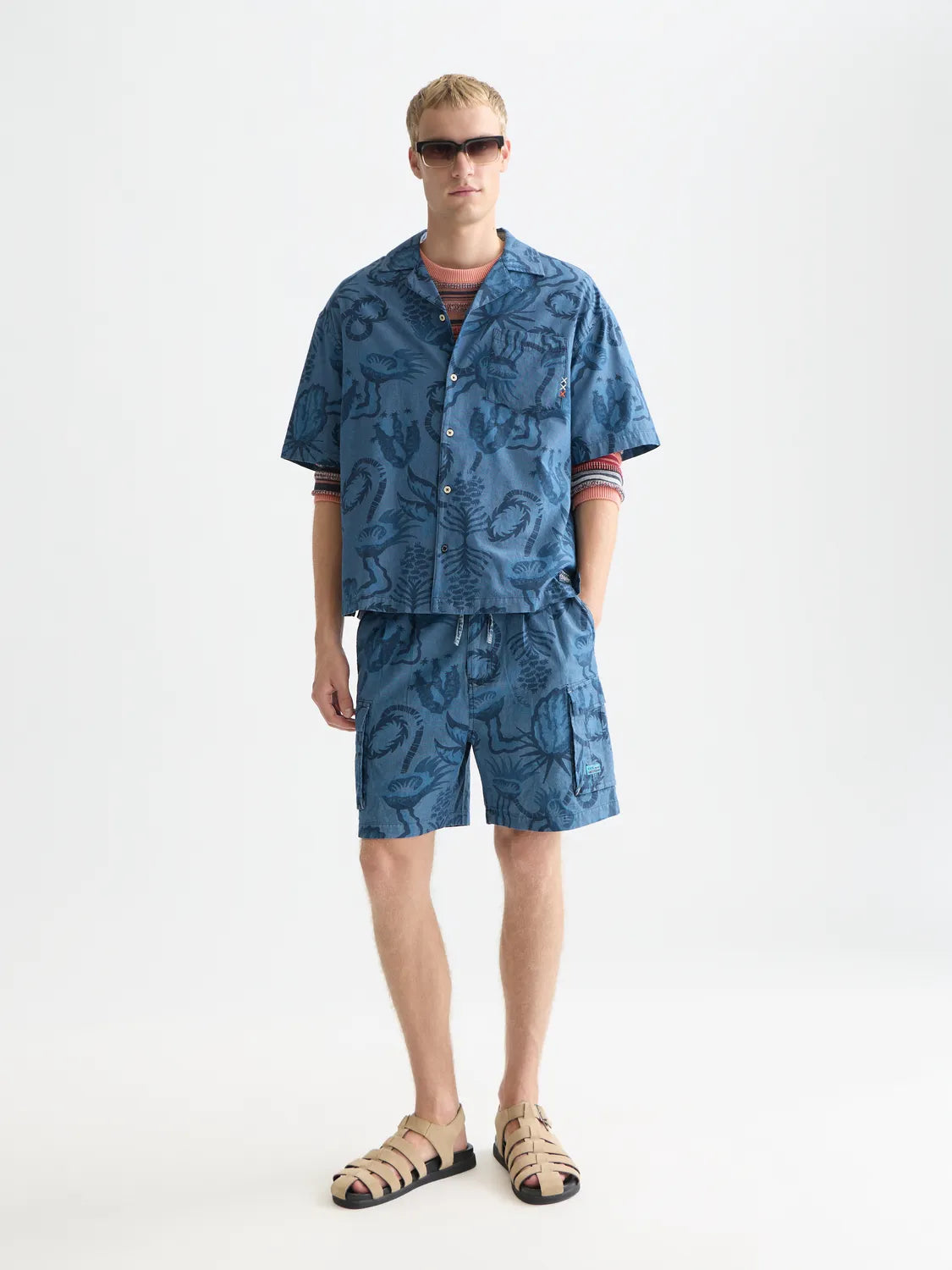 Printed Chambray Shirt