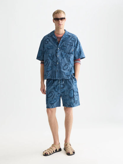 Printed Chambray Shirt