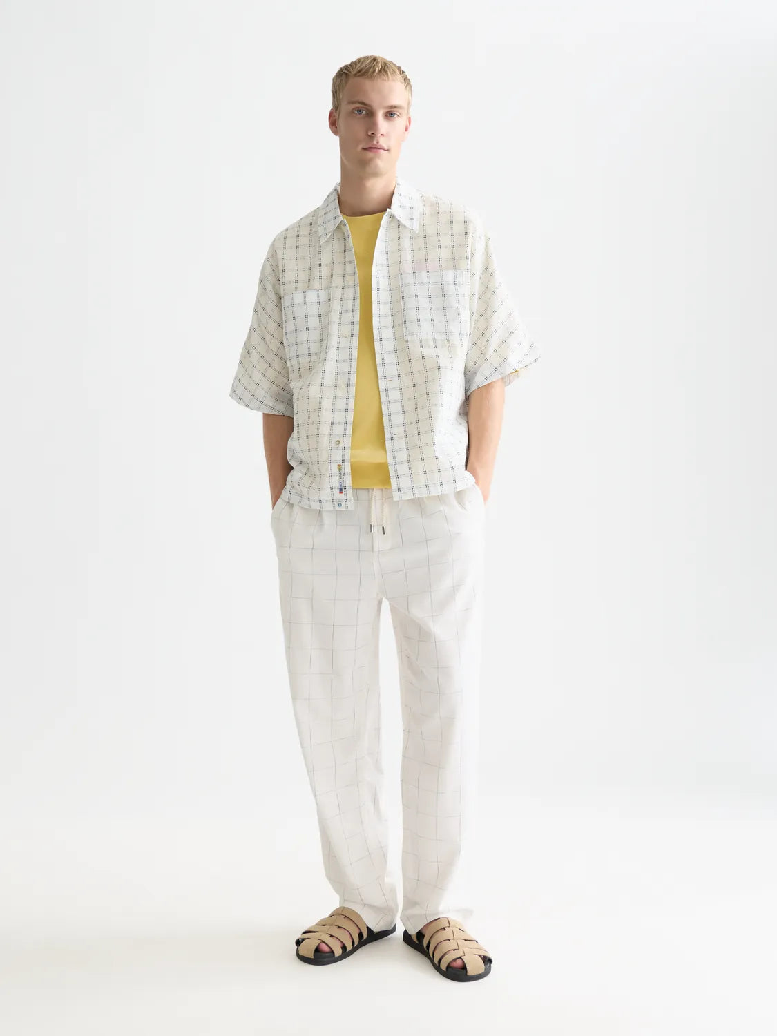 Check Loose-Fit Short-Sleeve Shirt