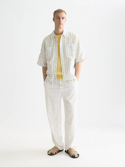 Check Loose-Fit Short-Sleeve Shirt