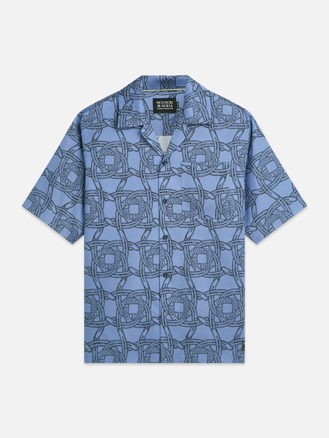 Printed Tencel Short Sleeve Shirt