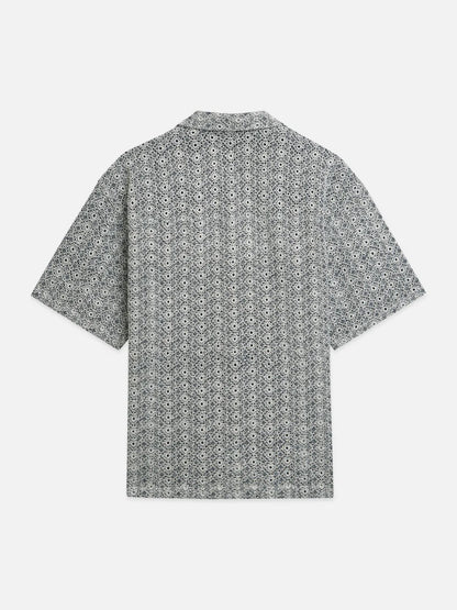 Embroidered Relaxed-Fit Short Sleeve Shirt