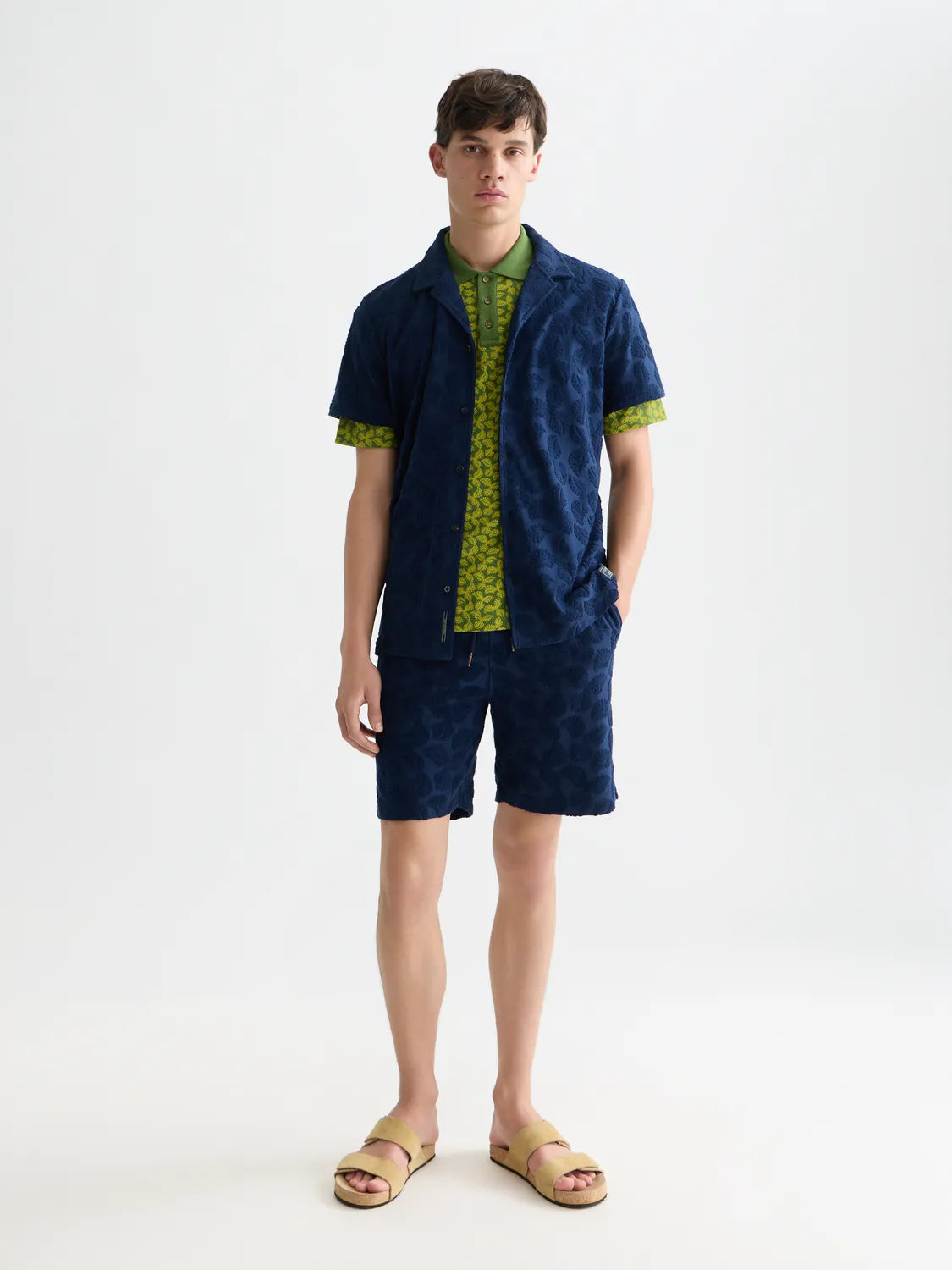 Terry Jacquard Regularfit Shortsleeved Shirt