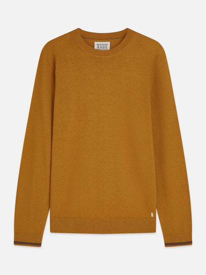 Linen-Blend Regular-Fit Pullover