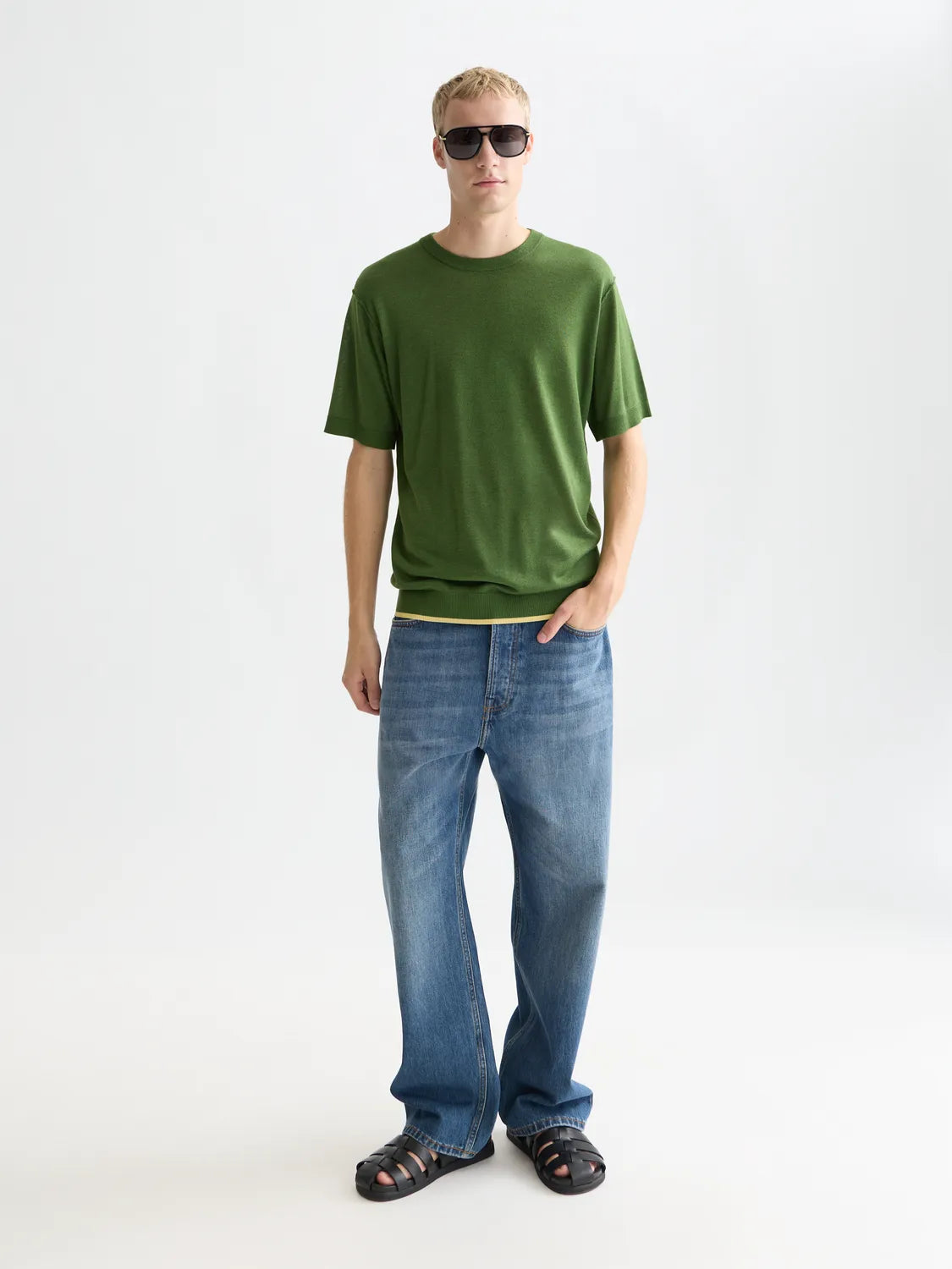 Knitted Relaxed-Fit T-Shirt