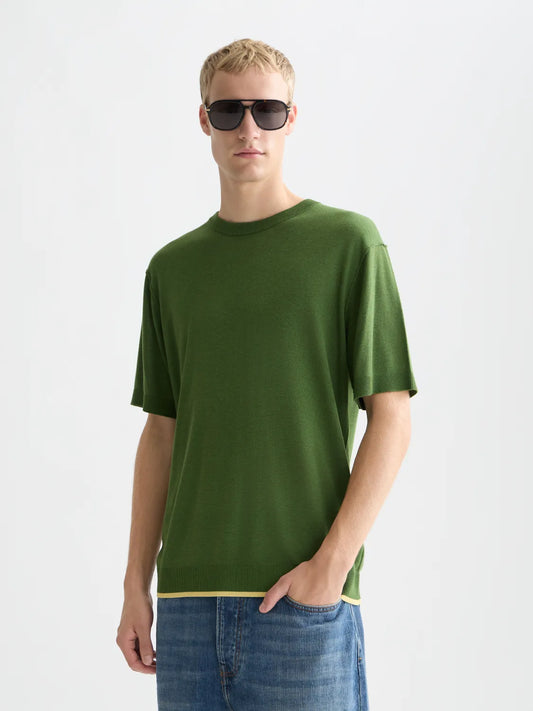 Knitted Relaxed-Fit T-Shirt
