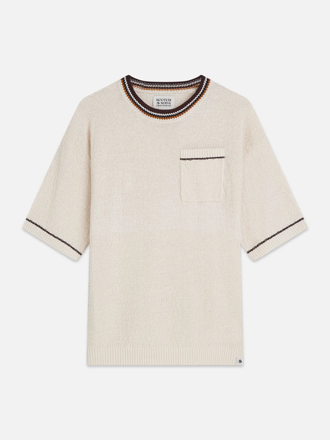 Knitted Cotton Linen-Blend Relaxed-Fit T-Shirt