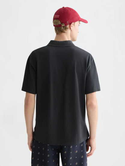 3 Crosses Pique Relaxed-Fit Garment-Dyed Polo