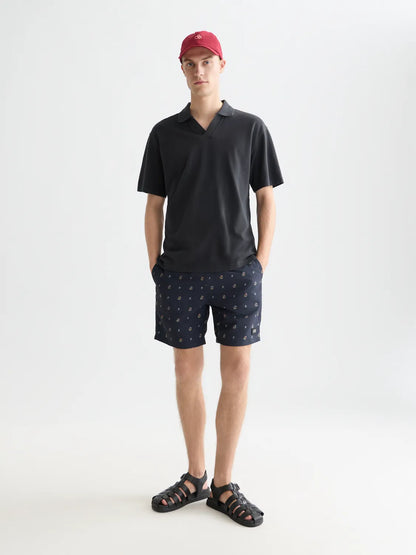 3 Crosses Pique Relaxed-Fit Garment-Dyed Polo