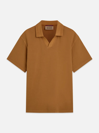 3 Crosses Pique Relaxed-Fit Garment-Dyed Polo