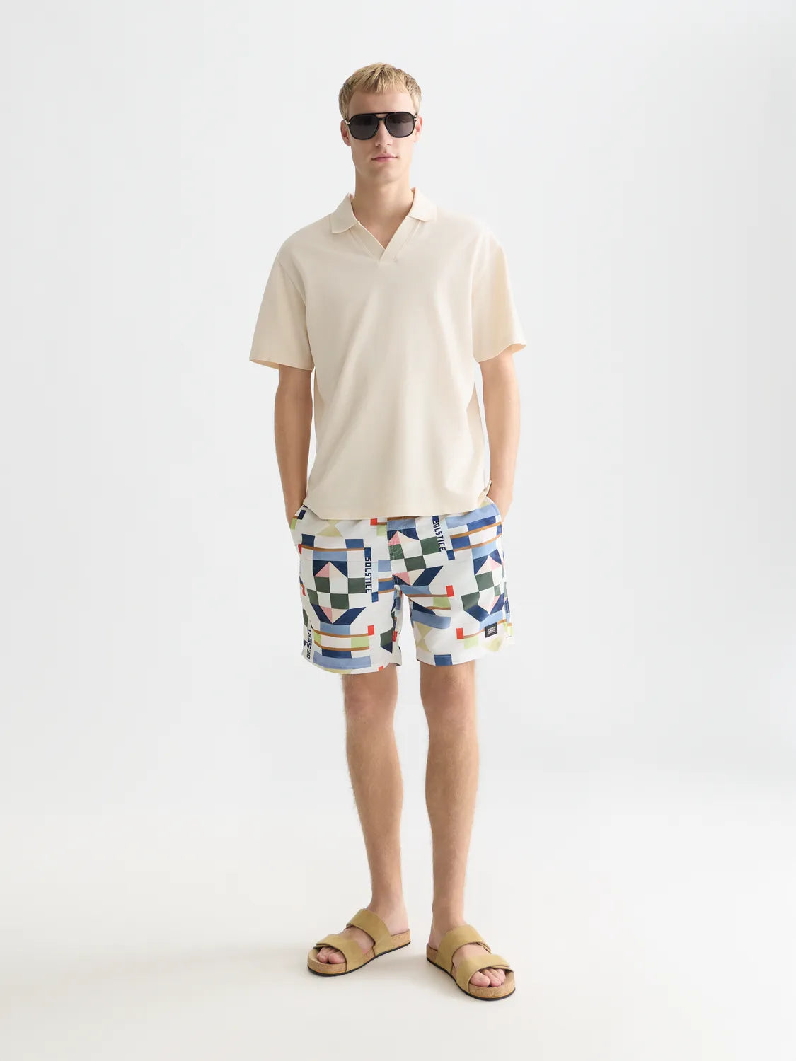 3 Crosses Pique Relaxed-Fit Garment-Dyed Polo