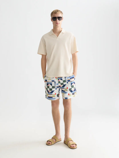 3 Crosses Pique Relaxed-Fit Garment-Dyed Polo