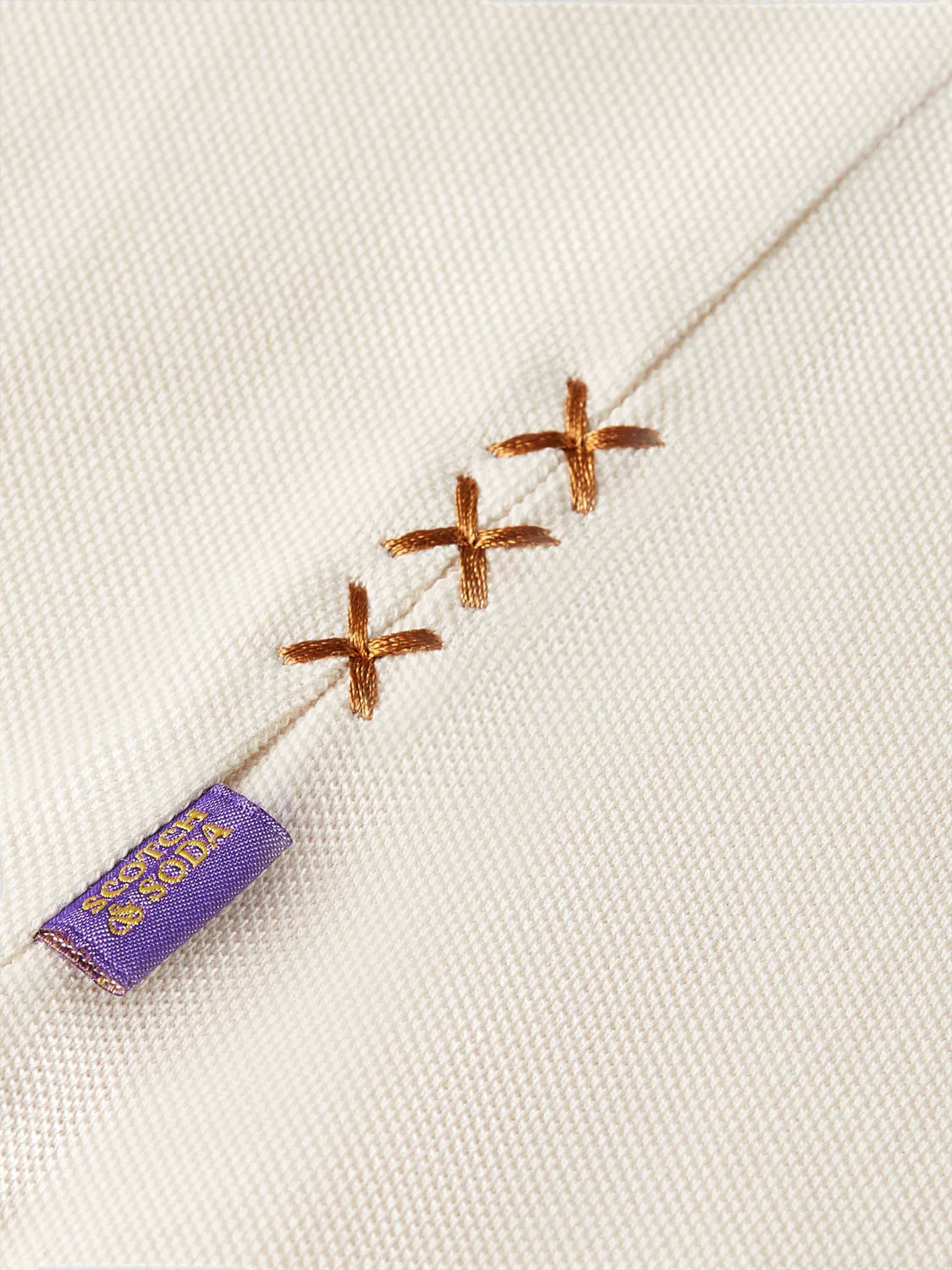 3 Crosses Pique Relaxed-Fit Garment-Dyed Polo
