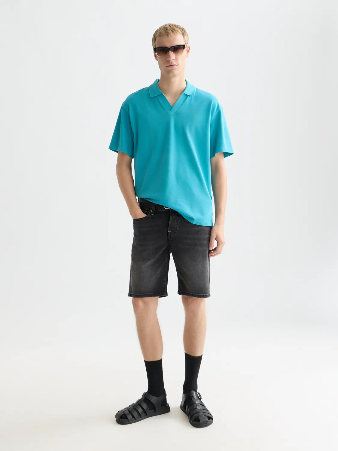 3 Crosses Pique Relaxed-Fit Garment-Dyed Polo