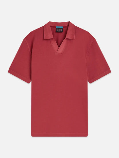 3 Crosses Pique Relaxed-Fit Garment-Dyed Polo