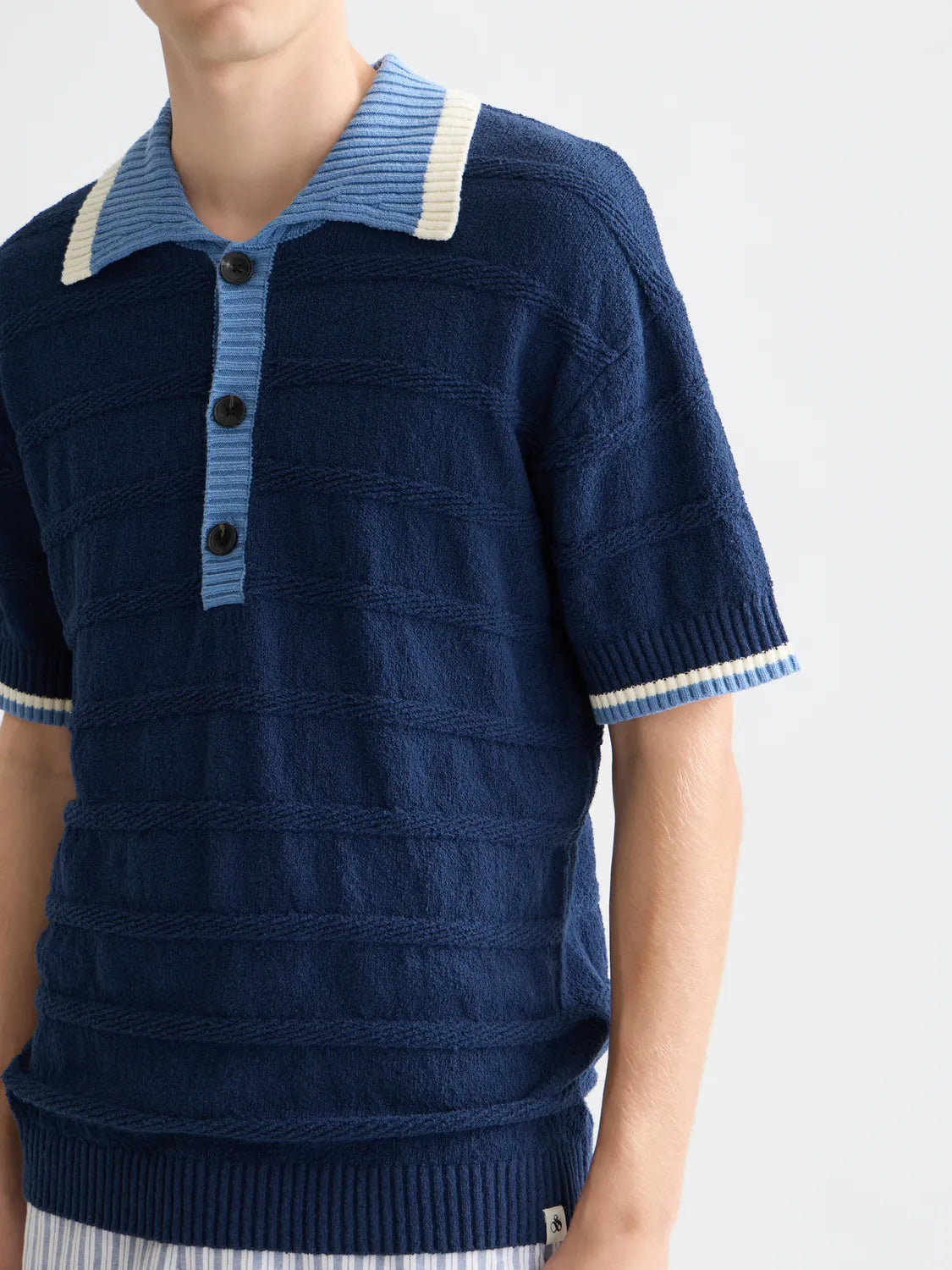 Structured Knitted Polo
