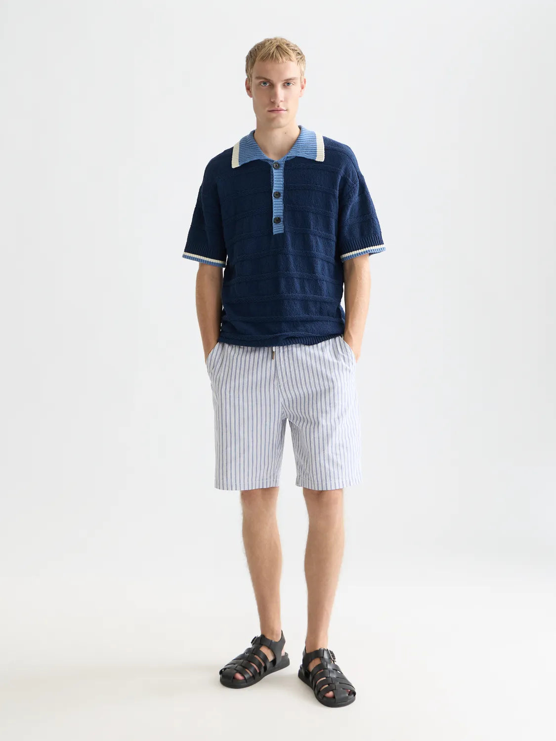 Structured Knitted Polo