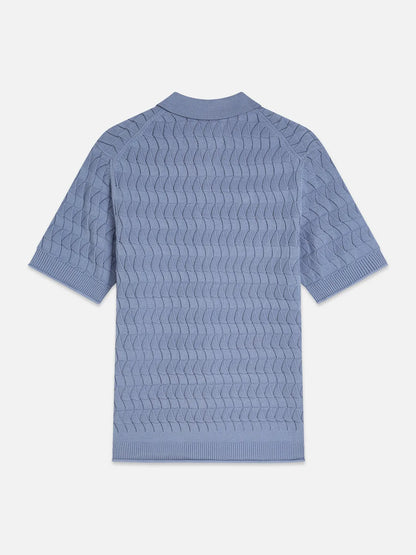 Pointelle Knitted Regular Fit Polo