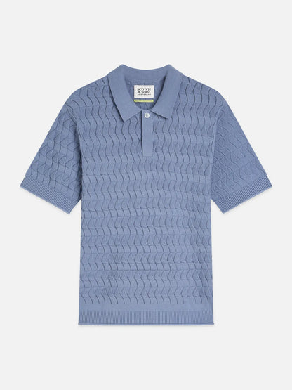 Pointelle Knitted Regular Fit Polo
