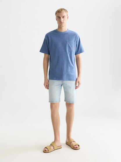 Jacquard Towelling Relaxed-Fit T-Shirt