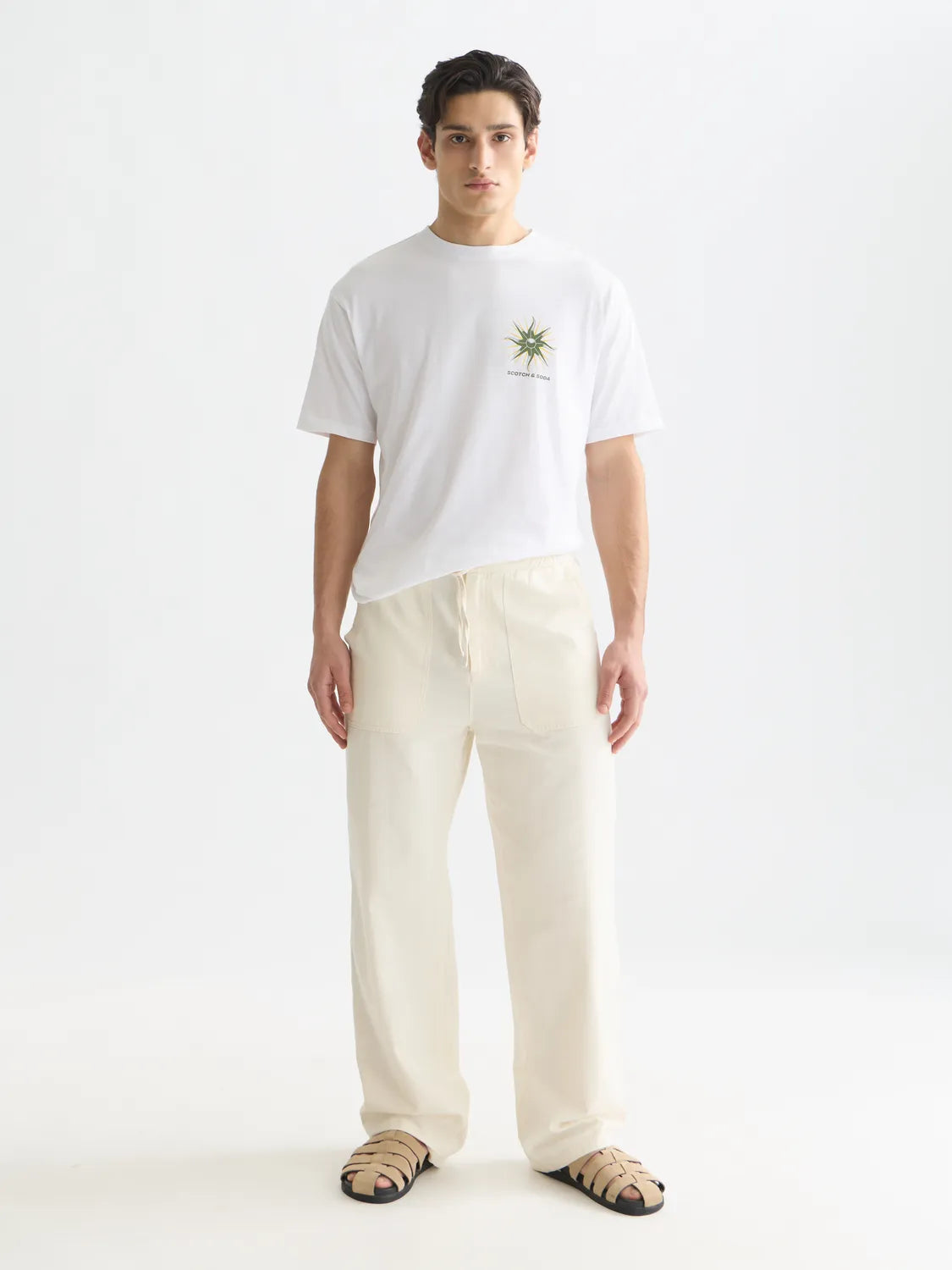 Front And Back Artwork Relaxed-Fit T-Shirt
