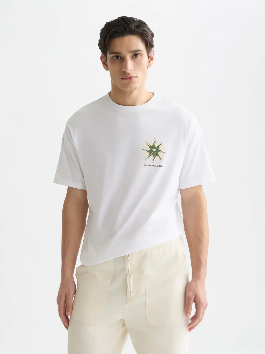 Front And Back Artwork Relaxed-Fit T-Shirt