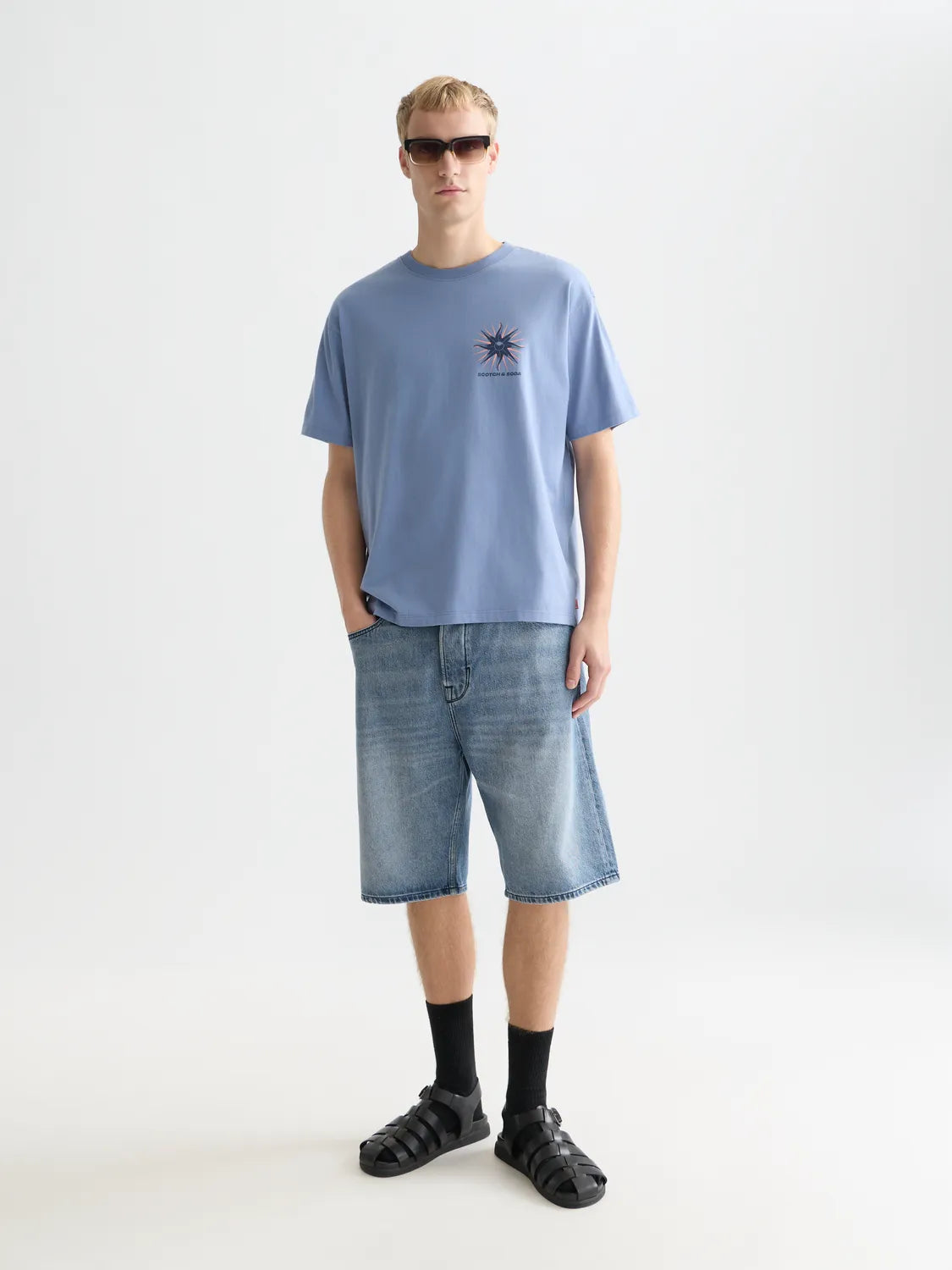 Front And Back Artwork Relaxed-Fit T-Shirt