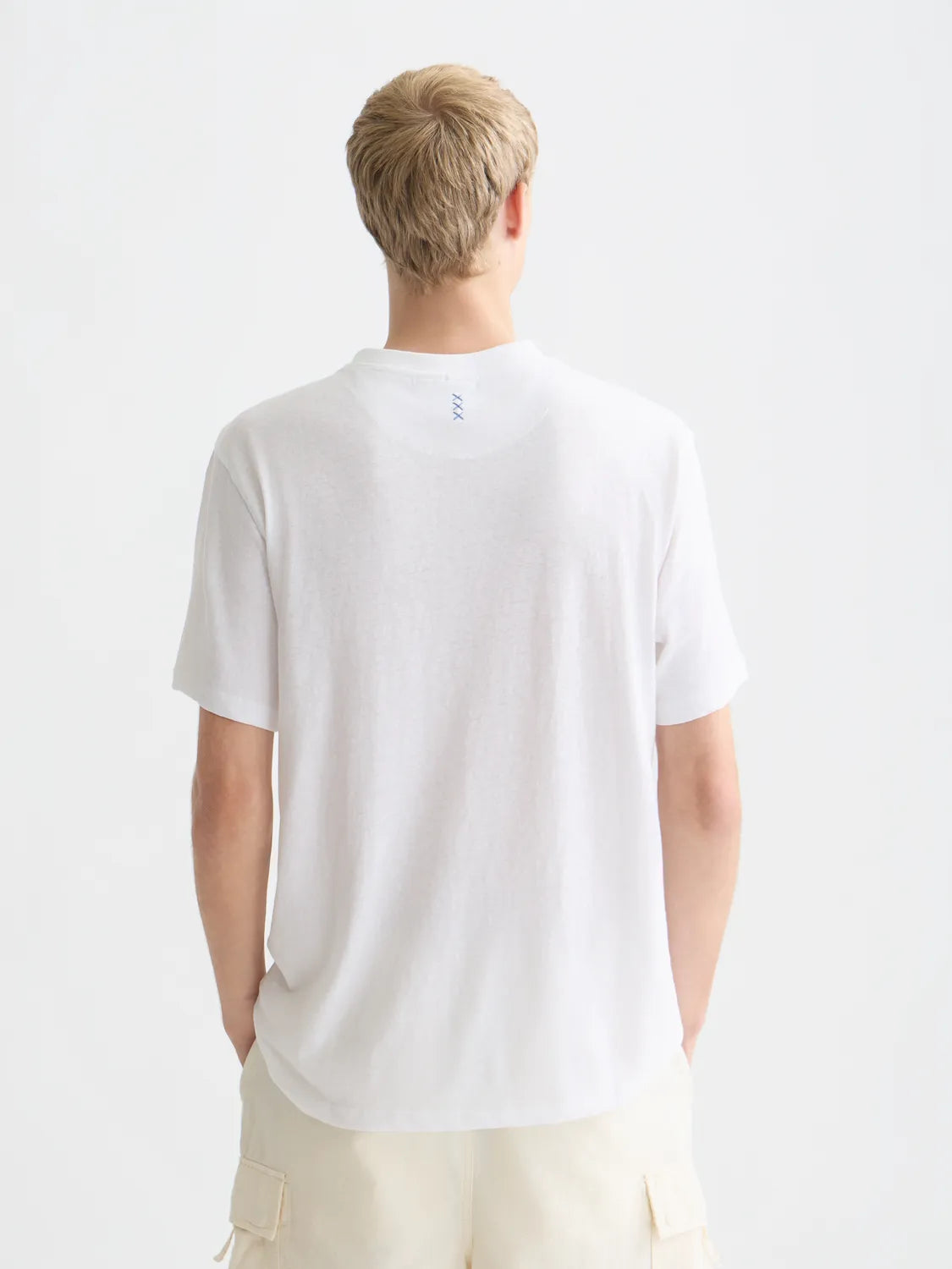 3 Crosses Cotton-Linen Regular-Fit T-Shirt