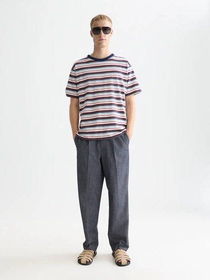 Relaxed-Fit Yarn Dyed T-Shirt