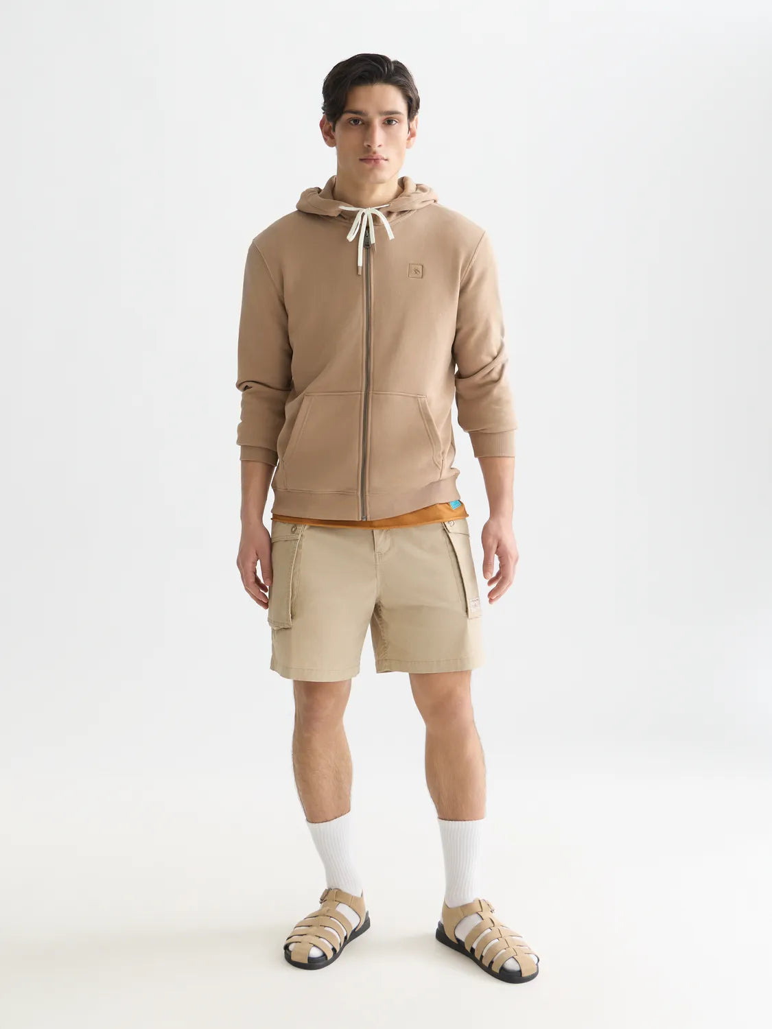 Logo Badge Regular-Fit Zip-Up Hoodie
