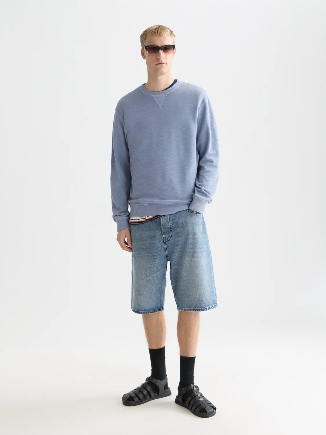 Garment Dyed Regular-Fit Sweatshirt