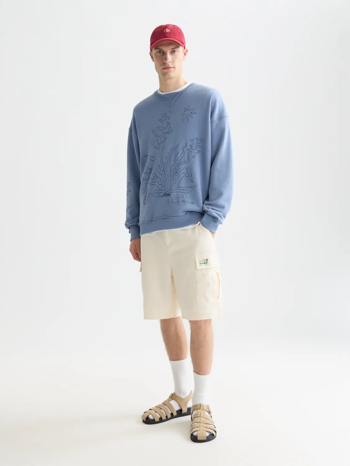 Embroidered Loose-Fit Sweatshirt