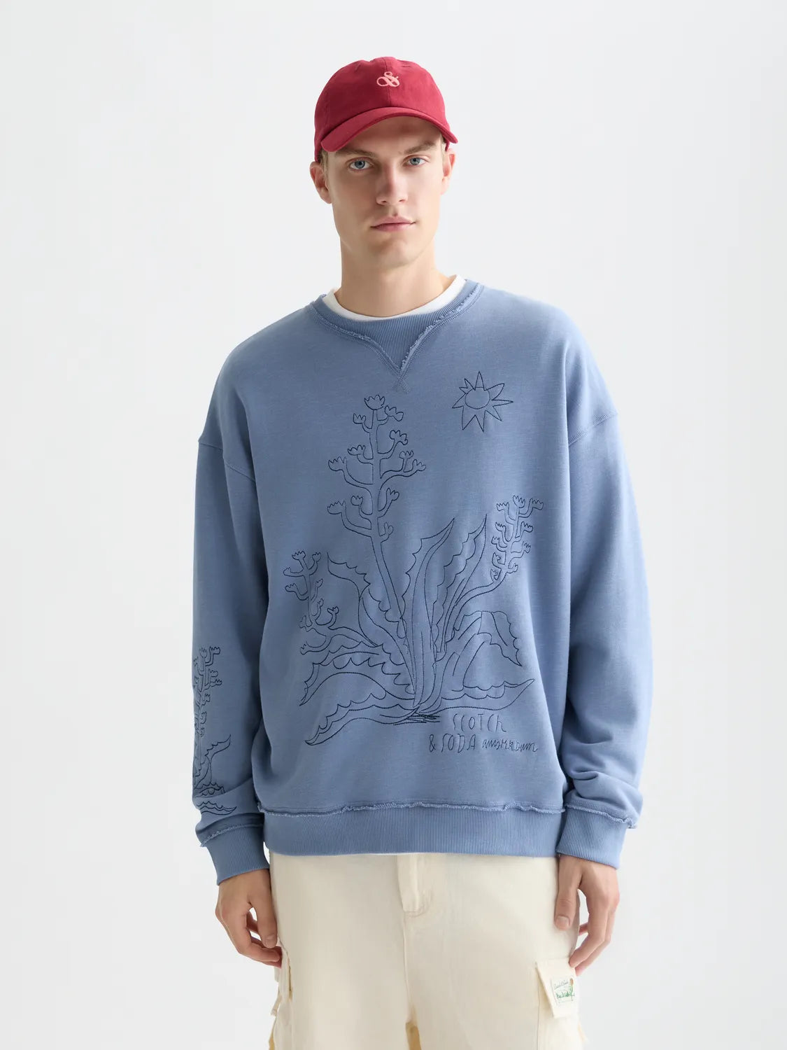 Embroidered Loose-Fit Sweatshirt