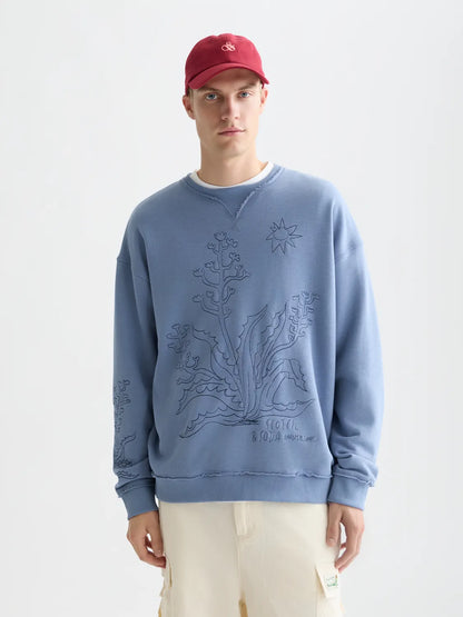 Embroidered Loose-Fit Sweatshirt