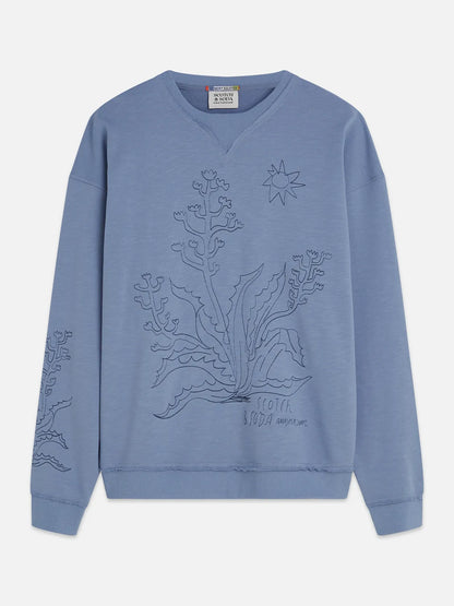 Embroidered Loose-Fit Sweatshirt