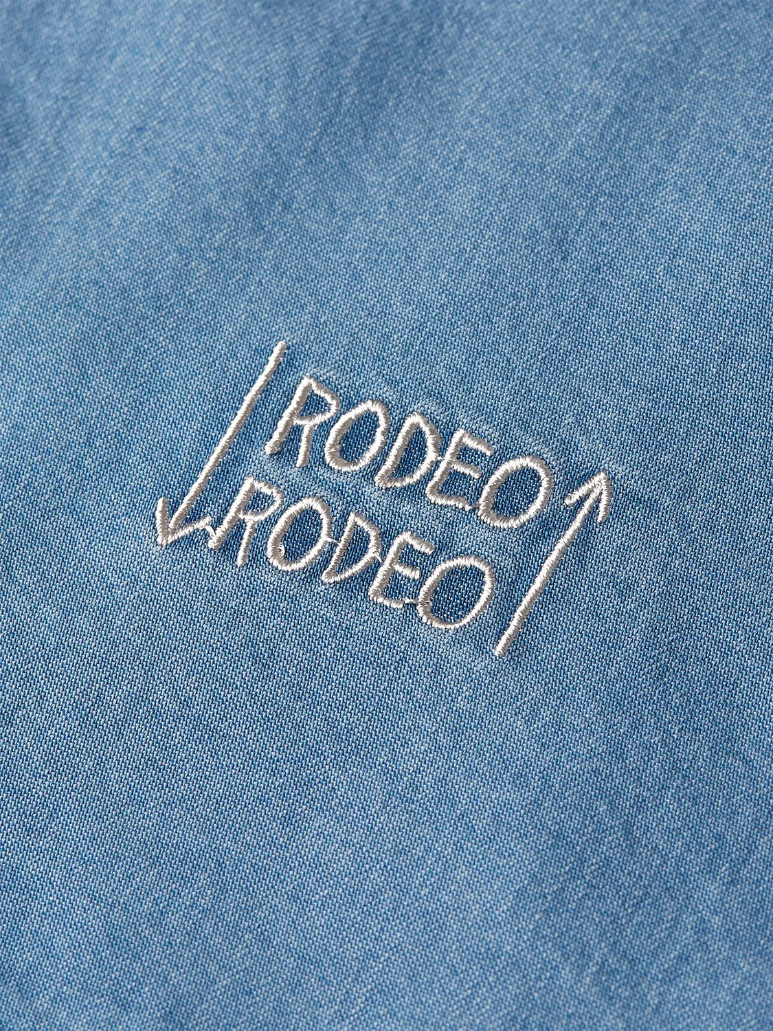 Scotch & Soda x Basquiat Indigo Tencel Relaxed-Fit Short-Sleeved Shirt