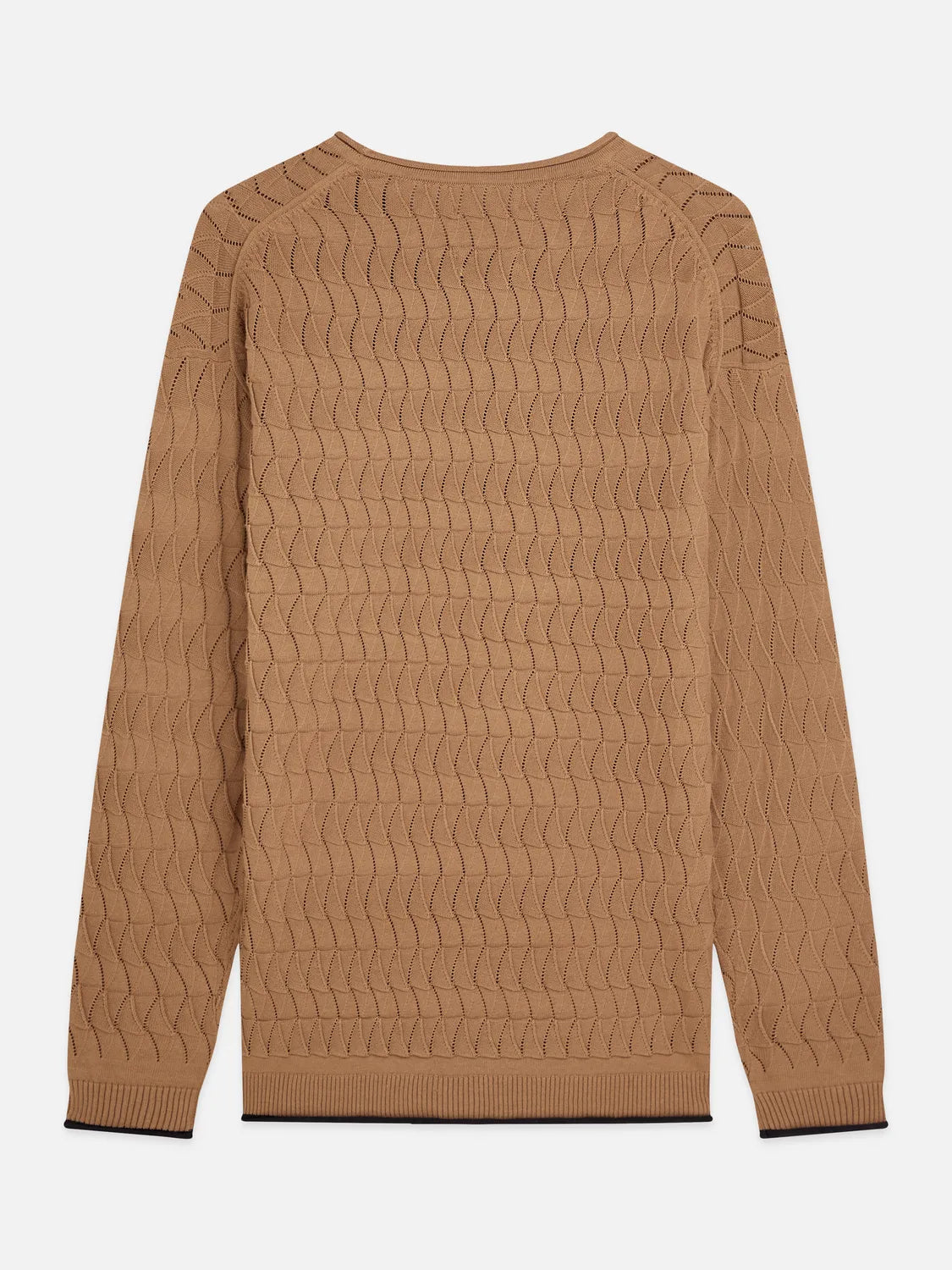 Pointelle Dropped Shoulder Pullover
