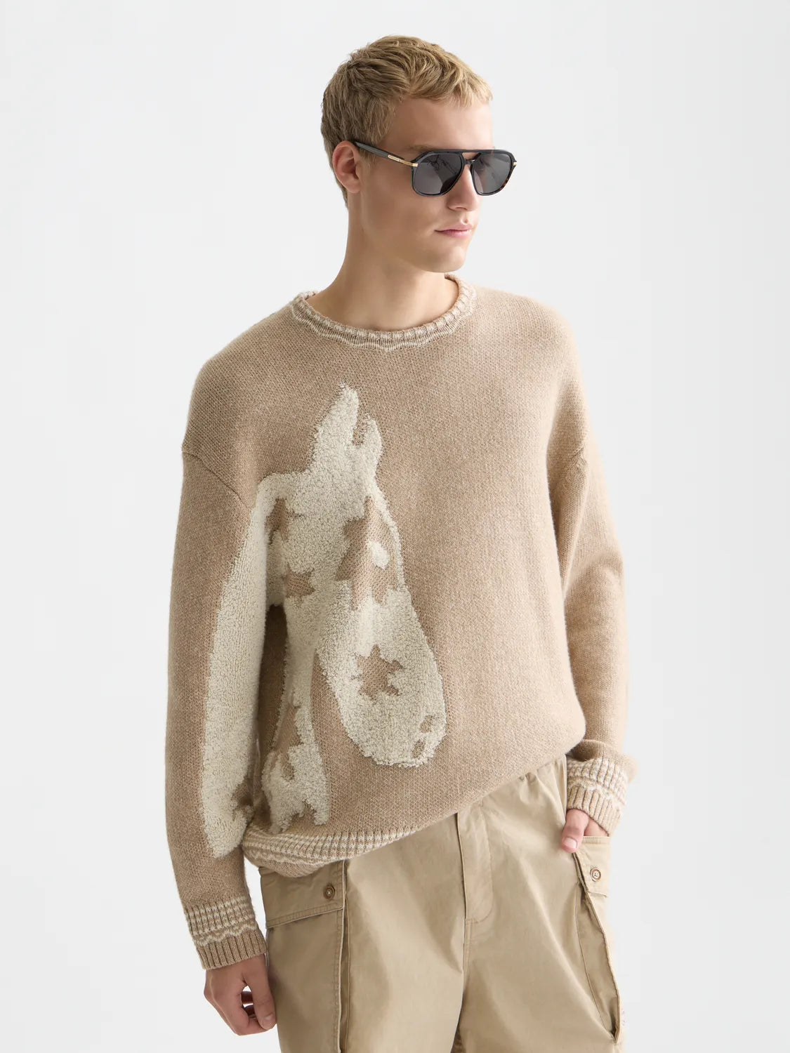 Loose-fit Jacquard Pullover