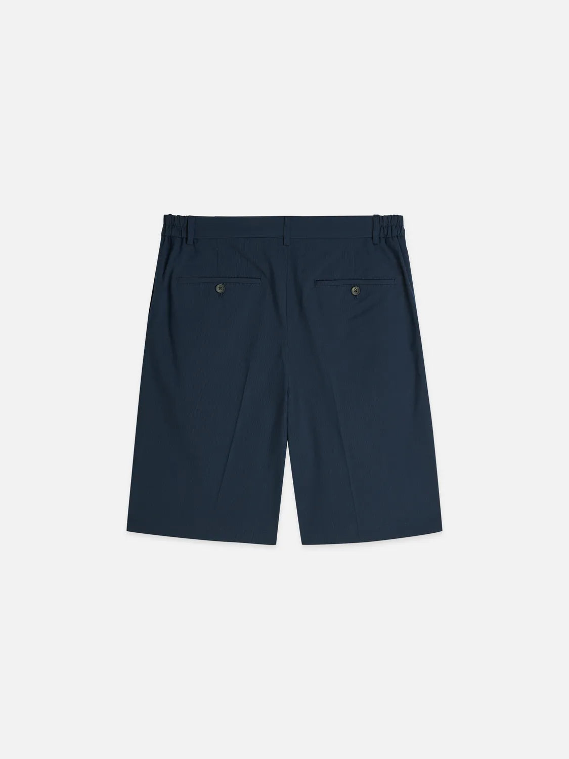 Seersucker Wide-Fit Bermuda Shorts