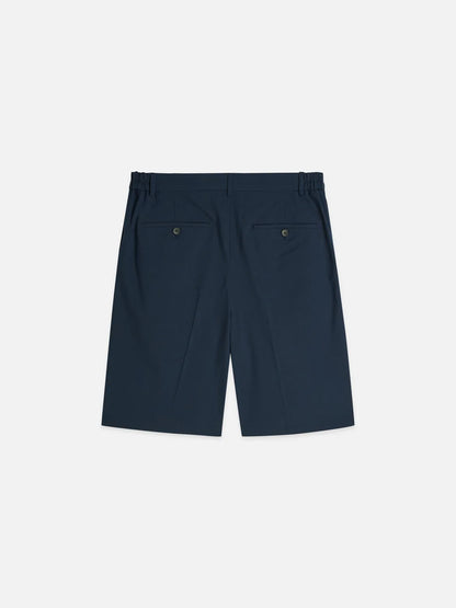 Seersucker Wide-Fit Bermuda Shorts