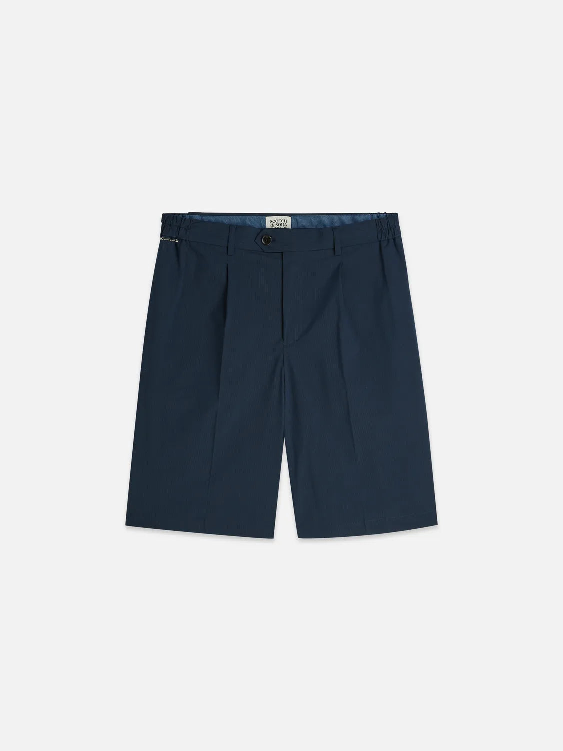 Seersucker Wide-Fit Bermuda Shorts