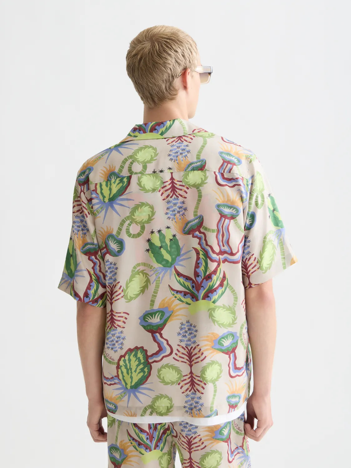 Printed Tencel Relaxed-Fit Shirt