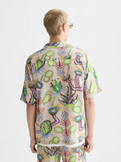 Printed Tencel Relaxed-Fit Shirt