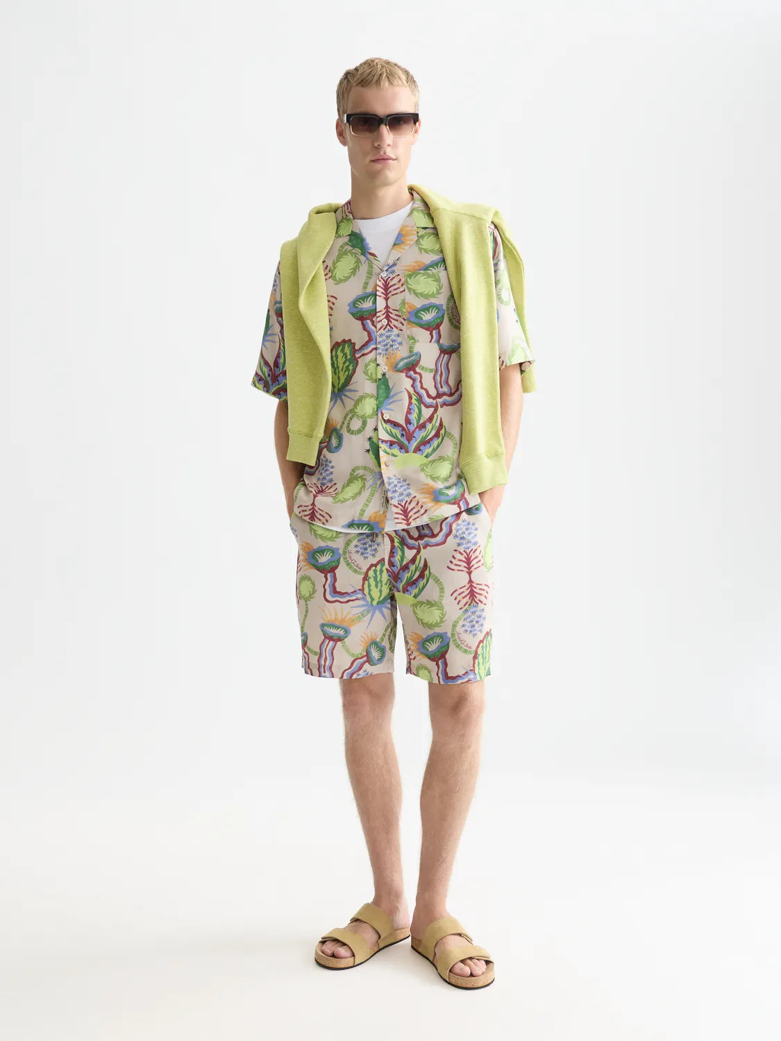Printed Tencel Relaxed-Fit Shirt