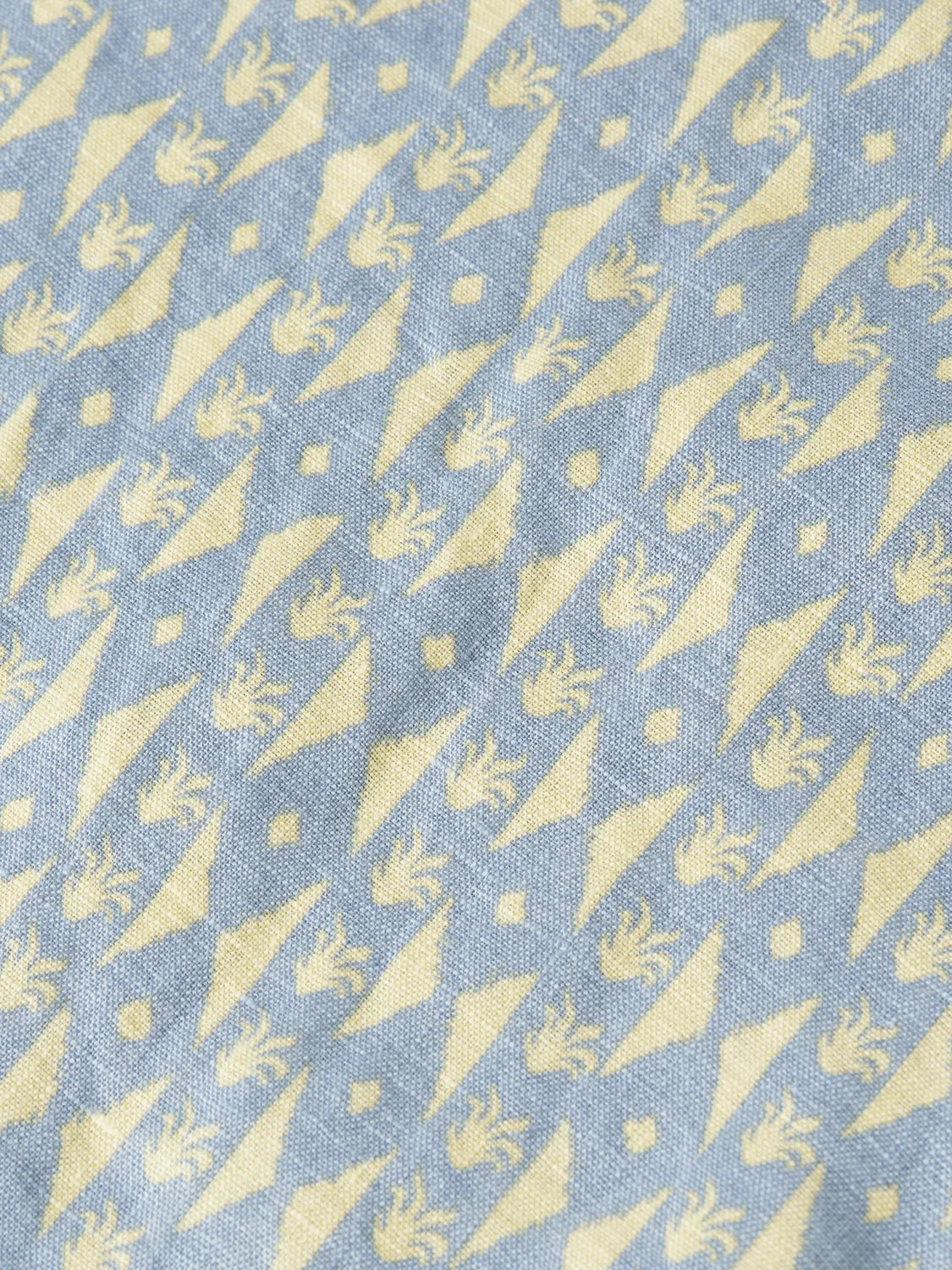 Printed Linen Regular-Fit Short-Sleeve Shirt