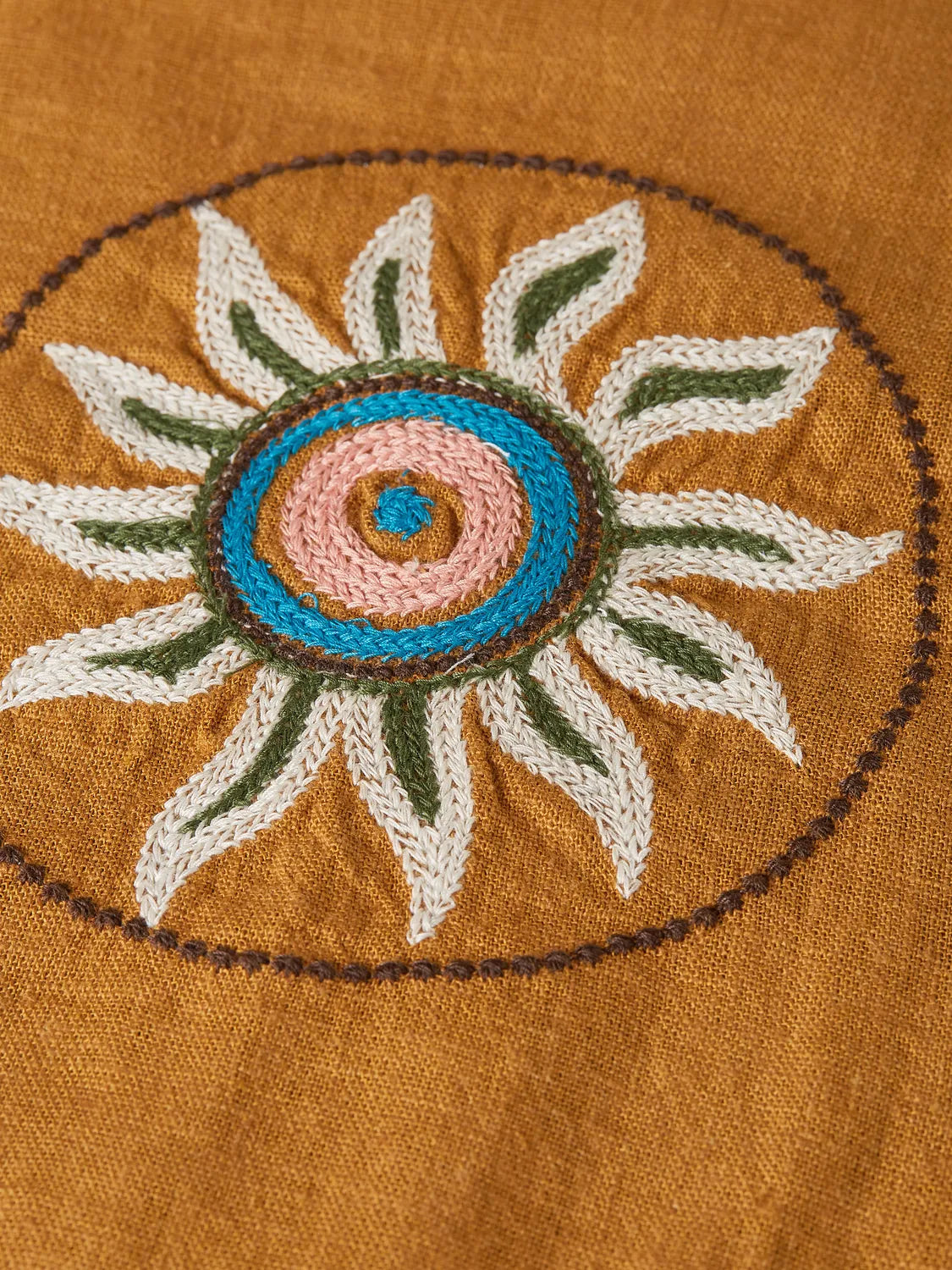 Embroidered Linen Relaxed-Fit Shirt
