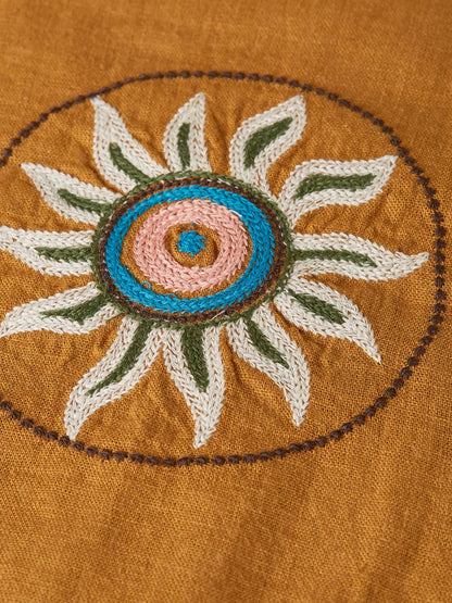 Embroidered Linen Relaxed-Fit Shirt