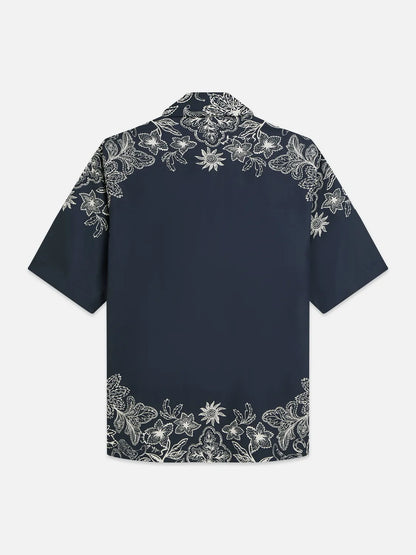 Printed Lyocell Short Sleeve Shirt