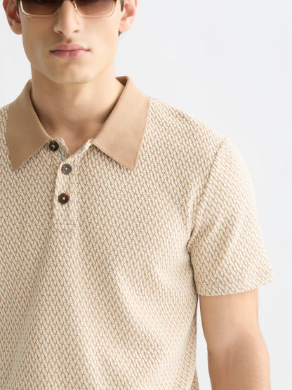 Jacquard Relaxed-Fit Polo